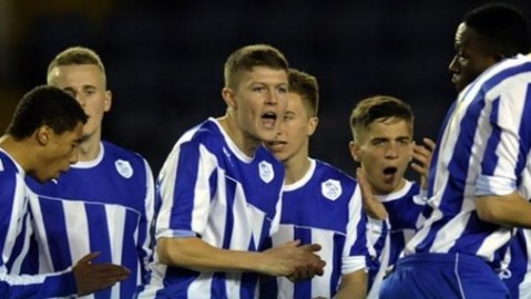 标题：U21战报：谢周三2-0维冈竞技，布朗伤愈破门