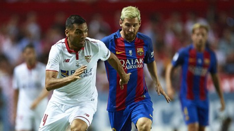 西超杯巴萨2-1逆转塞维利亚，登贝莱世界波+特尔施特根扑点定胜局