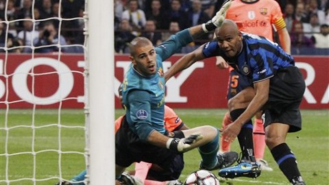 标题：米利托两传一射导演逆转 国米3-2淘汰巴萨进决赛