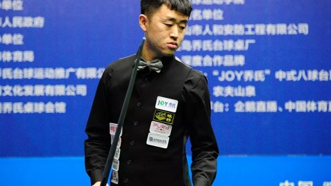 神奇小子王云力克山东五虎宛仝乐，中式台球宿松站强势晋级